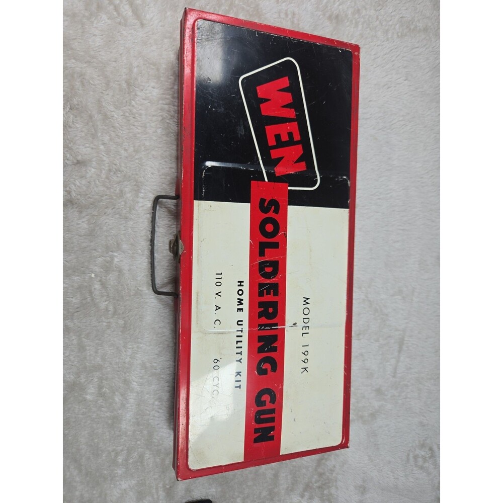 Vintage Wen Model 199K Soldering Gun Kit With Extra Tips